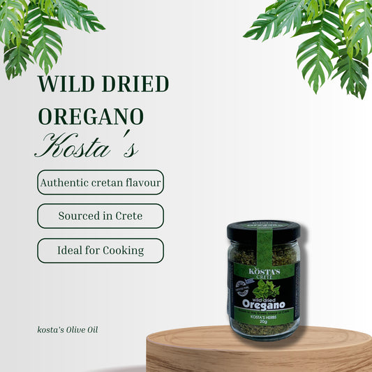 This is the home page image of Kostas Wild dried oregano